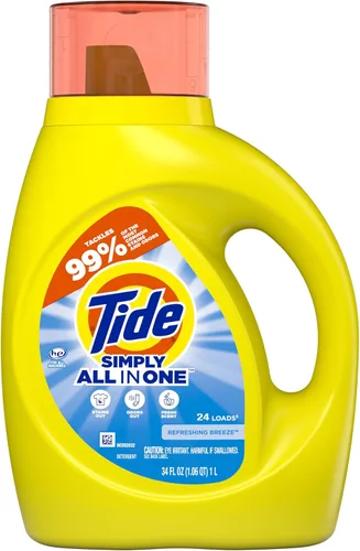 Miniatura 12 de Tide Simply Liquid - Detergente para ropa, aroma refrescante de brisa, 138 cargas, 182 onzas líquidas, detergente todo en uno