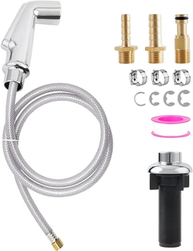Juego de Accesorios de Rociador de Fregadero de Cocina Universal/Manguera/Soporte, Rociador Lateral de Cocina Compatible con Grifería Moen/Delta,