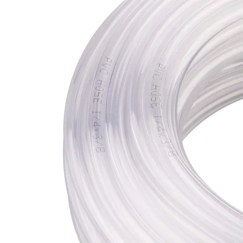 Miniatura 4 de DERNORD Manguera de vinilo flexible transparente de PVC, 1/4" DI X 3/8" DE, 100 pies de largo, para uso alimentario