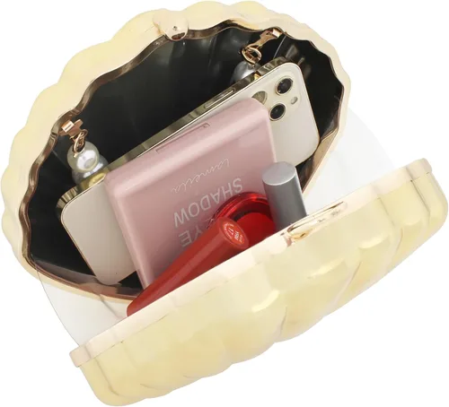Miniatura 4 de Women Mini Seashell Evening Clutch Top-Handle Bag Cross-body Bag
