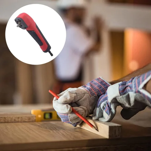 Miniatura 5 de 2 unids accesorio de ángulo recto destornillador eléctrico reparación dispositivo de esquina de 90 grados destornillador adaptador de enchufe