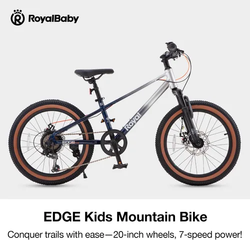 Miniatura 2 de RoyalBaby Bicicleta de montaña para niños y niñas, bicicleta ultraligera de aluminio con ruedas de 20 a 26 pulgadas para niños de 6 a 14 años