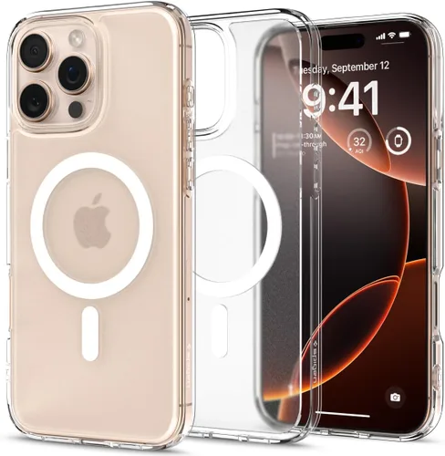 Miniatura 234 de Spigen Funda para iPhone 13 Mini, ultra híbrida MagFit [antiamarilleo] [compatible con Magsafe] - Transparente