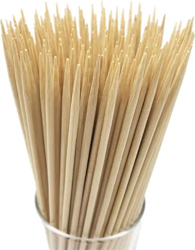 HOPELF Brochetas de bambú natural de 6 pulgadas para barbacoa, aperitivo, fruta, cóctel, kabob, fuente de chocolate, parrilla, barbacoa, cocina,
