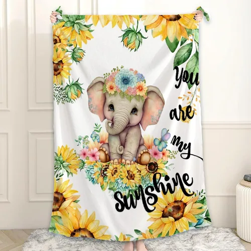 Miniatura 9 de Manta de bebé personalizada con nombre, manta personalizada con nombre de elefante, regalos para recién nacidos, mantas súper suaves para cama