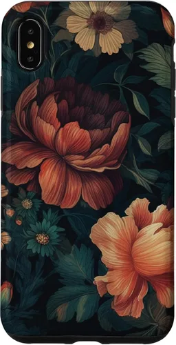 Miniatura 11 de Vintage Dark Flower Pattern Moody Floral Case for iPhone 17