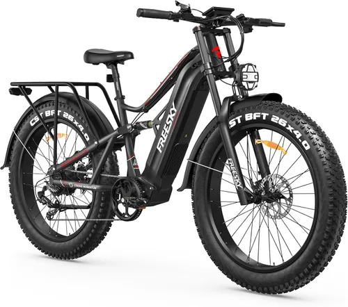FREESKY 3500W BAFANG Motor Electric Bike for Adults, 48V 35Ah Samsung/LG Cells Battery Ebike 140 Miles, 38+MPH, 26" Fat Tire Dirt All-Terrain