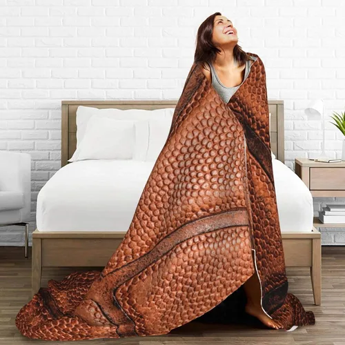 Miniatura 8 de Manta de forro polar con temática deportiva de baloncesto, ligera, ultrasuave, con textura de canasta para sofá, cama, camping, viajes, manta