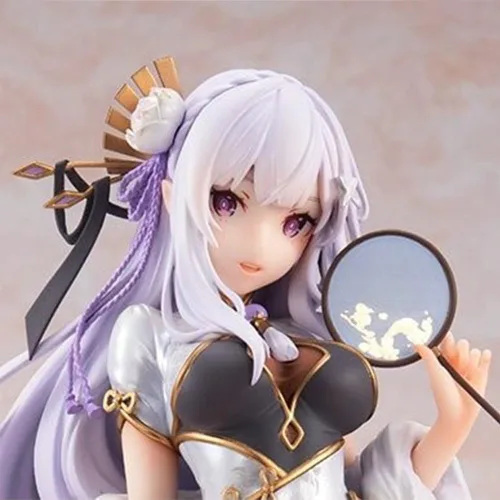 Miniatura 6 de LUNK Figura Emilia Figura de acción de anime Exquisita estatua de PVC, modelo coleccionable de escritorio, adornos de escritorio, regalo