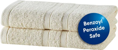 Miniatura 14 de CLOROX Toallitas de baño 100% algodón aptas para usar blanqueador, de secado rápido (12" x 12"), altamente absorbentes, suaves y ligeras, ideales