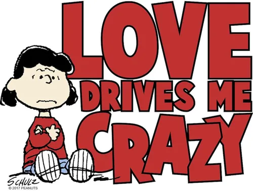 Miniatura 2 de CafePress Peanuts Lucy Love Drives Me Craz - Taza de café de cerámica de 11 oz (11.0 fl oz)