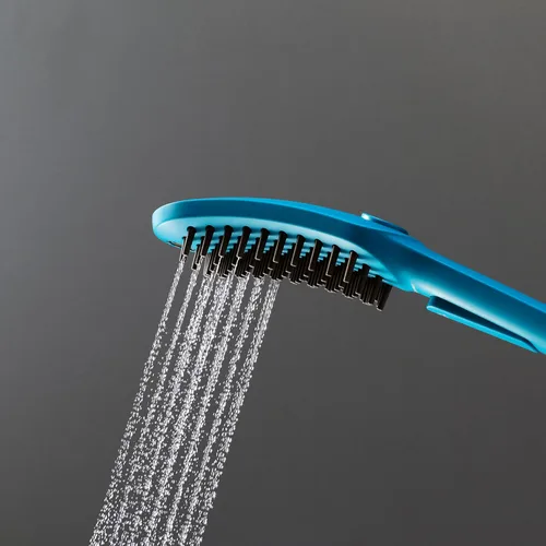 Miniatura 5 de hansgrohe Ducha para mascotas al aire libre con spray de 3 rociadores de conexión rápida, spray para piernas, spray para patas en el cielo, 04973540