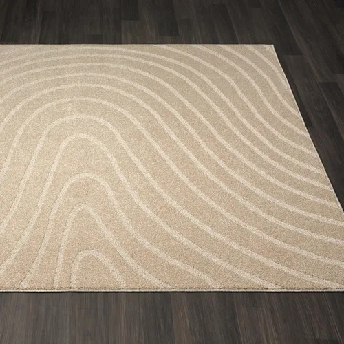 Miniatura 3 de LUXE WEAVERS Alfombra de Área Moderna Geométrica de Ondas Beige 2x3