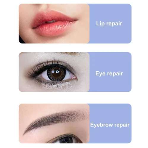 Miniatura 4 de Cabeza de piel de práctica, base de soporte de piel de entrenamiento facial, piel falsa de silicona para maquillaje permanente, entrenamiento