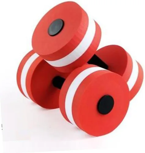 Happyyami 2 mancuernas flotantes para aeróbic acuático, pesas de natación Eva, para hombres y mujeres, agarre ergonómico para entrenamiento en