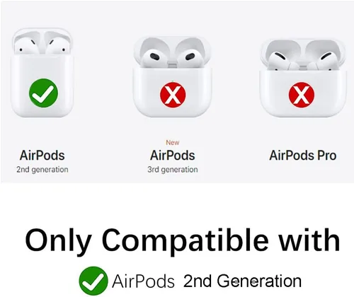 Miniatura 3 de Funda de silicona 3D de animales hiphop Bull Dog compatible con Airpods2 Aiprods Puppy Pet negro rojo cubierta de auriculares llavero fresco