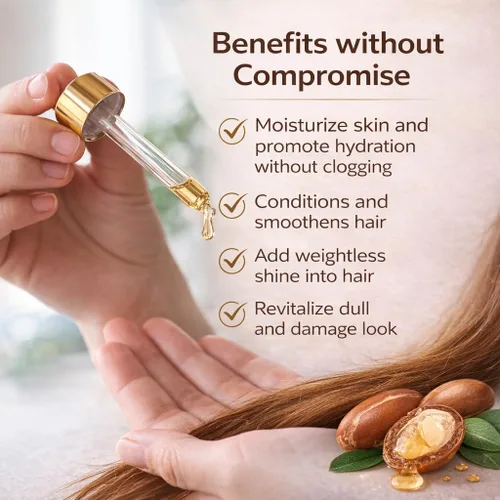 Miniatura 4 de Aceite de argán orgánico de Marruecos, certificado por USDA, aceite de argán 100% puro prensado en frío para cabello, piel y uñas, ligero, de rápida