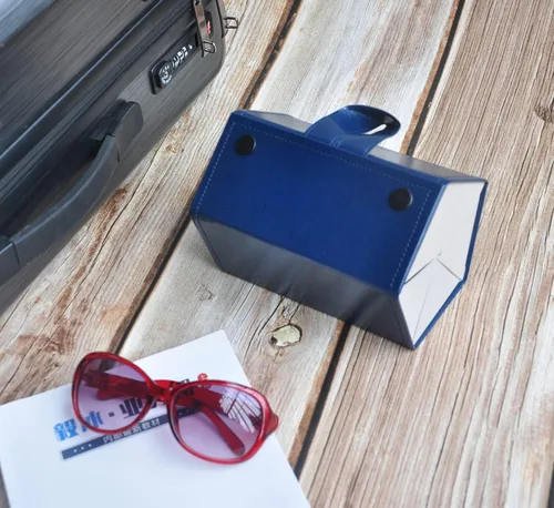 Miniatura 6 de Soporte organizador de almacenamiento de gafas de sol plegable con 5 compartimentos de ranura para múltiples lentes