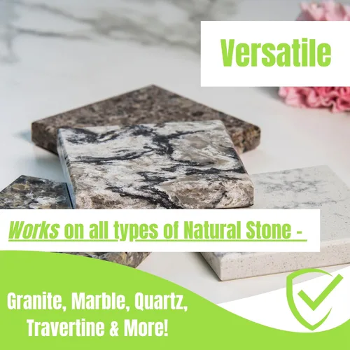 Miniatura 8 de Granite Plus (limpiador y sellador) limpia y sella en profundidad todas las encimeras de piedra natural + limpiador de lechada definitivo