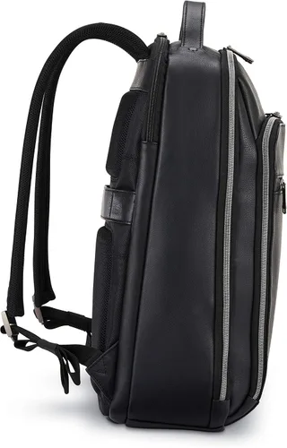 Miniatura 3 de Samsonite Mochila clásica de cuero, Negro -, Mochila clásica de cuero