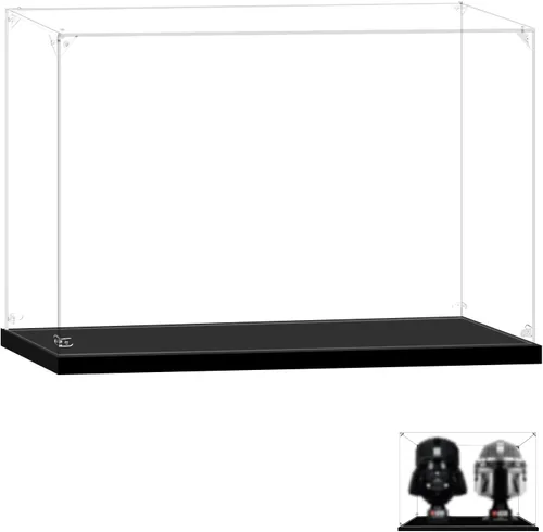 Vitrina para dos cascos Lego, punto 43249, 12.99 x 7.08 x 9.44 pulgadas, puede contener dos cascos Lego.