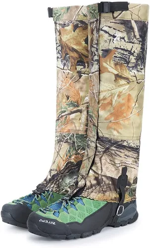 Miniatura 7 de Polainas de senderismo de camuflaje, polainas de serpiente para hombres, botas de goma impermeables para patas de zapatos para caminar, escalada