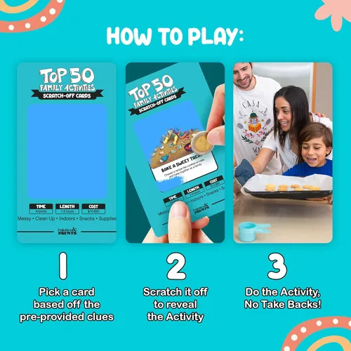 Miniatura 6 de Las 50 mejores actividades familiares - 50 divertidas aventuras familiares de rascar y juegos familiares para vínculos profundos - Diversión