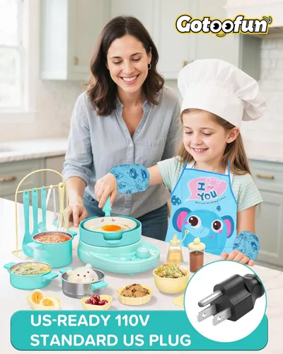 Miniatura 2 de Juego de Cocina para Niños Real- Seguro Mini Juego de Cocina con Juego de Cuchillos para Niños para Hacer Comida Real, Juego de Cocina Montessori