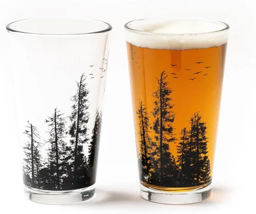 Miniatura 21 de Vasos de Pinta de Black Lantern – Vasos de Cerveza para Entusiastas de la Cerveza Artesanal - Juego de Dos Vasos de 16 oz. - Vasos de Cóctel