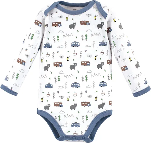 Miniatura 3 de Luvable Friends unisex-baby Cotton Long-sleeve Bodysuits