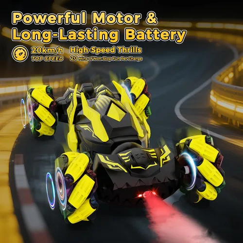 Miniatura 2 de Auto de acrobacias RC con detección de gestos, juguetes para niños de 6 a 12 años, auto controlado por gestos de la mano con control remoto