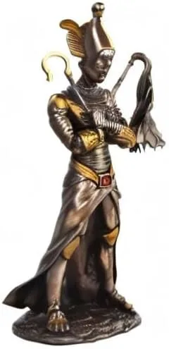 Miniatura 2 de PTC Figura de estatua egipcia de Osiris con acabado de bronce de 11 pulgadas