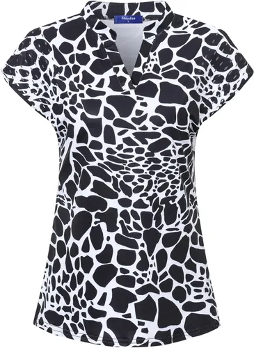 Miniatura 14 de Camisetas tipo polo de golf para mujer, ligeras que absorben la humedad, camisetas atléticas de tenis