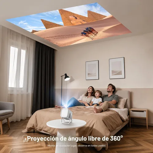 Miniatura 9 de Proyector 4K para Exteriores [Lanzamiento Corto/1200ANSI/Aplicaciones Integradas] con WiFi y Bluetooth, Proyector de Enfoque Automático con Soporte