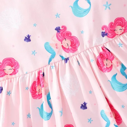 Miniatura 6 de Popshion Vestidos sin mangas para niñas pequeñas, vestido con lazo en la espalda, ropa de verano para niña, vestido de fiesta de cumpleaños