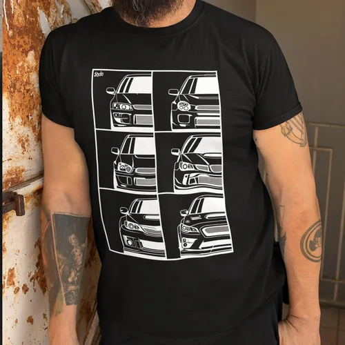 Miniatura 35 de Subie Generation Cars - Camiseta de manga corta para adultos, mecánico japonés de carreras, regalo para amantes de los automóviles, entusiastas