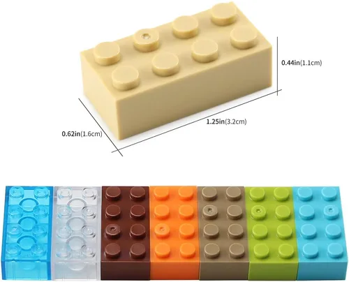 Miniatura 6 de Ladrillos 2x4 320 Piezas Nuevo Conjunto de Juego Creativo de Construcción de Piezas Clásicas Multicolores Bloques de Juguete Accesorios Compatibles