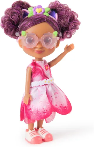 Gabby's Dollhouse The Movie Garden - Muñeca Gabby con orejas de gato extraíbles, banda para el pelo, gafas de sol y ropa de muñeca, juguete infantil