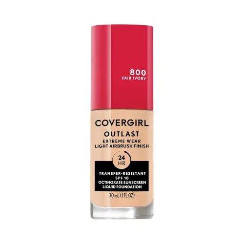 Miniatura 30 de Covergirl Outlast Extreme Wear Base líquida 3 en 1 de cobertura completa, protector solar SPF 18, beige pulido, 1 onza líquida