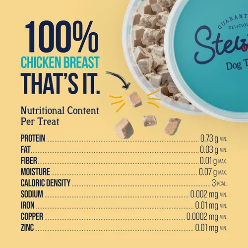 Miniatura 7 de Stewart Golosinas liofilizadas para perros, pechuga de pollo, 3 onzas, sin granos y sin gluten, tubo resellable, de hígado de res, salmón, hígado