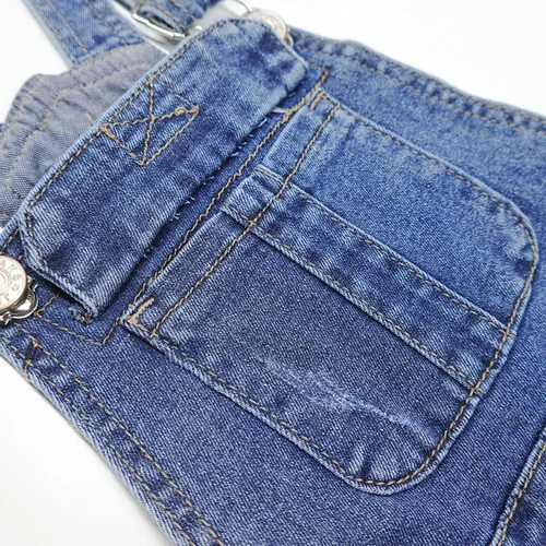 Miniatura 4 de KIDSCOOL SPACE Pantalones cortos para niñas, pantalones cortos de mezclilla elásticos para bebés