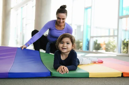 Miniatura 3 de Factory Direct Partners SoftScape 4ft x 6ft Runway Tumbling Mat - Soft, Sturdy Foam, 3-Fold Exercise Mat