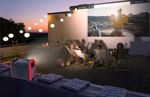Miniatura 8 de RCA - Proyector portátil RPJ060 Sistema de entretenimiento de cine en casa, batería de larga duración - 2,5 horas por carga - Exterior, recargable