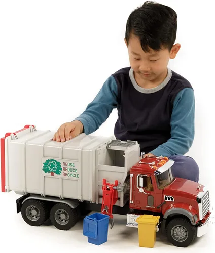 Miniatura 5 de Bruder 02811 Mack Granite Camión de Basura de Carga Lateral