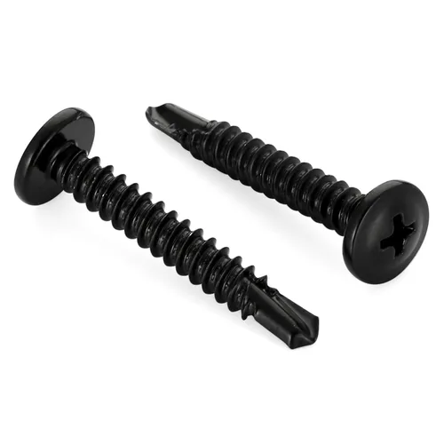 Miniatura 9 de Mellewell Tornillos autoperforantes de cabeza de oblea #8 x 1, tornillos de madera, tornillos de chapa autorroscantes rápidos, acero inoxidable 410