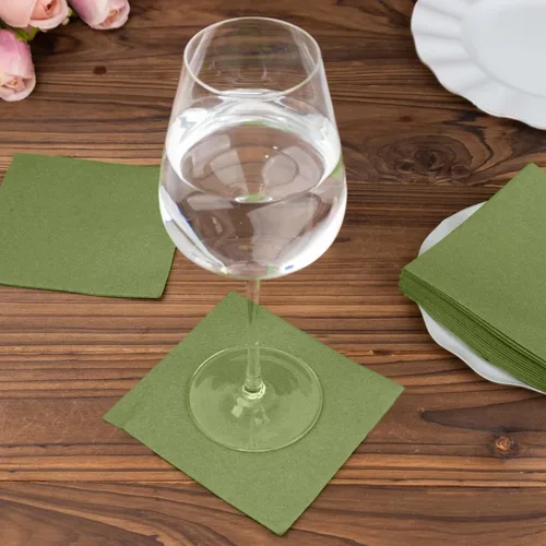 Miniatura 16 de Efavormart - Paquete de 20 servilletas de papel Airlaid suaves de lino de color burdeos, altamente absorbentes, desechables Borgoña