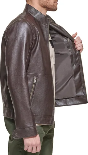 Miniatura 6 de Dockers Chaqueta Racer de cuero sintético The Dylan para hombre