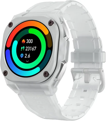 Miniatura 2 de Easfone B3 Sport Smart Watch, reloj de fitness AMOLED de 1.28 pulgadas con frecuencia cardíaca/sueño/impermeabilidad IP68/más de 120 modos Blanco