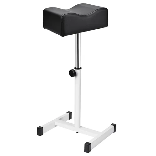 FLOLXNB Reposapiés de manicura de pedicura, masaje de pies, manicura de uñas, taburete de belleza de altura ajustable para el hogar, salón de Negro
