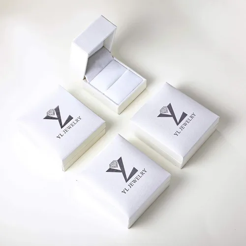 Miniatura 7 de YL - Anillos de boda de plata de ley para mujer, 3 piedras de nacimiento transparentes
